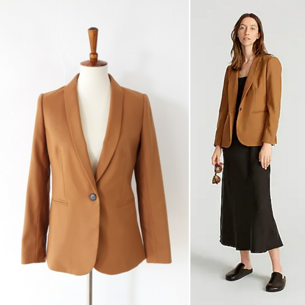 J. Crew | Parke Blazer In Wool Flannel - Camel J5627